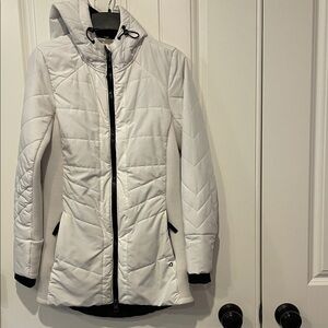 Women's White Hooded Jacket